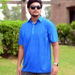 The Electric Cobalt Dot-Pattern Polo